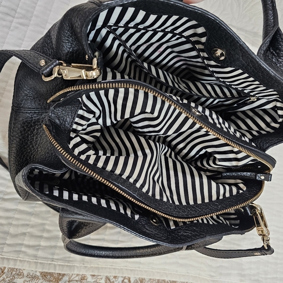 KATE SPADE Southport Avenue Sloan Large Black Pebbled Leather Satchel Purse - Picture 10 of 16